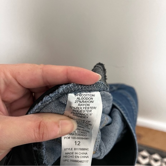 DEMOCRACY Ab Solution Skinny Fit Blue Jeans Size 12 - Picture 8 of 9